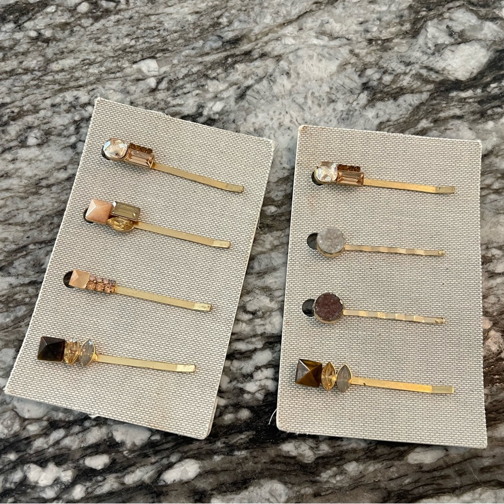 Anthropologie stone Bobby pins